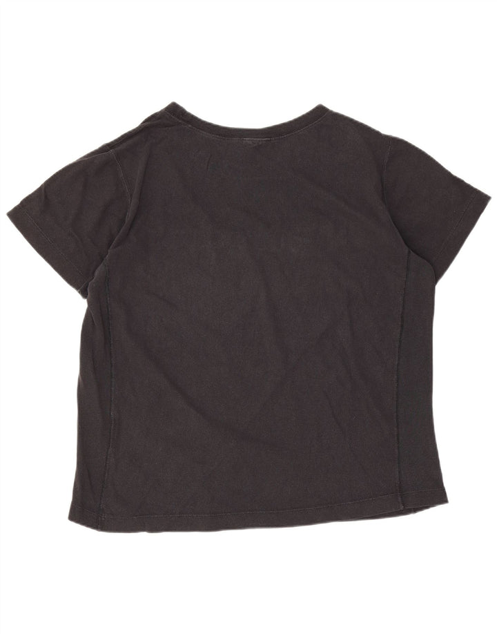 T-shirt grafica da donna Champion Top UK 10 piccola nera