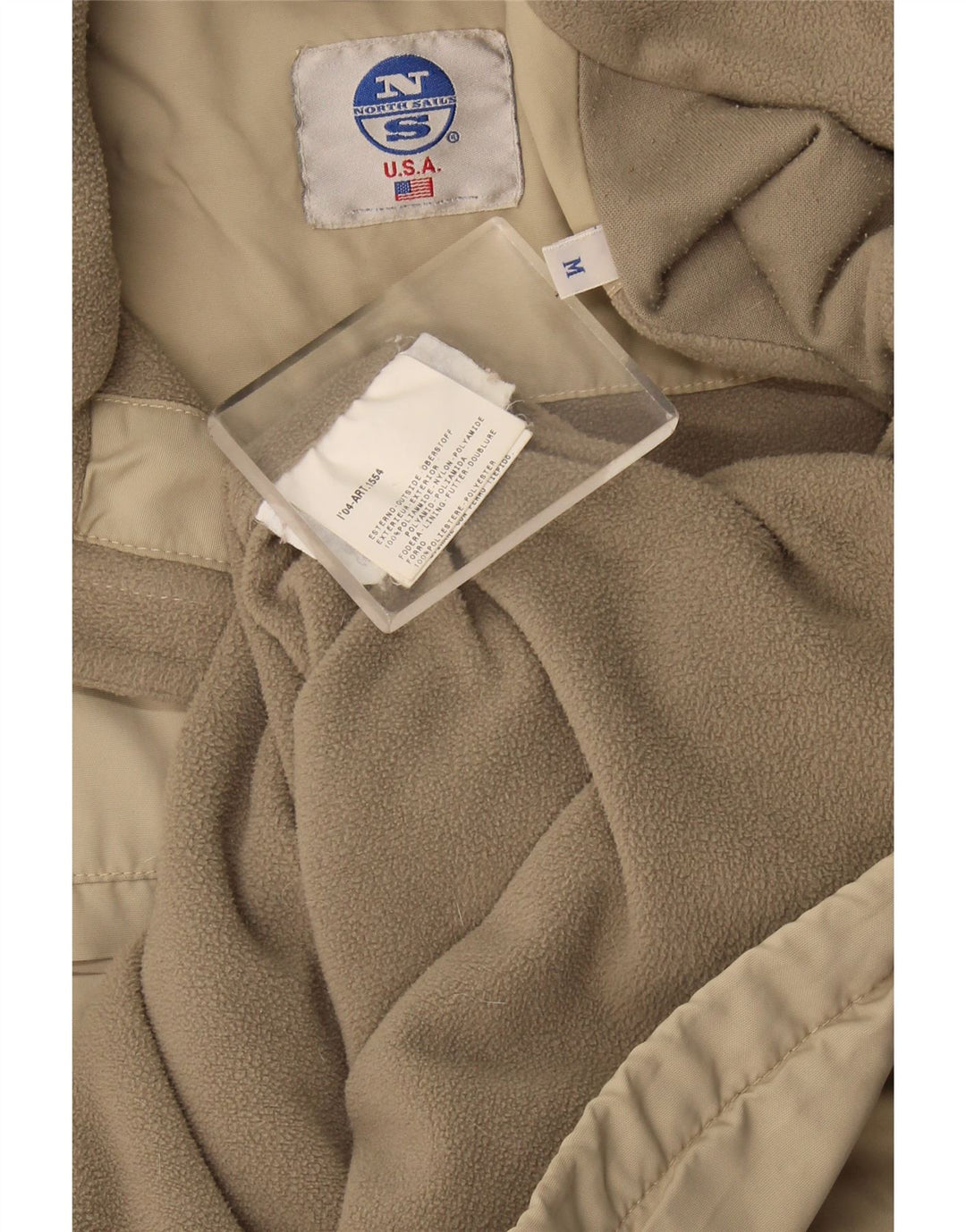 Giacca a vento da uomo North Sails UK 38 Poliammide beige medio