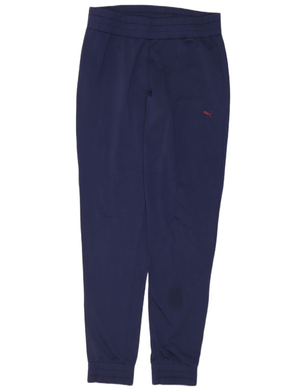 Pantaloni da tuta da donna PUMA Joggers UK 12 Medium Blu Navy Poliestere