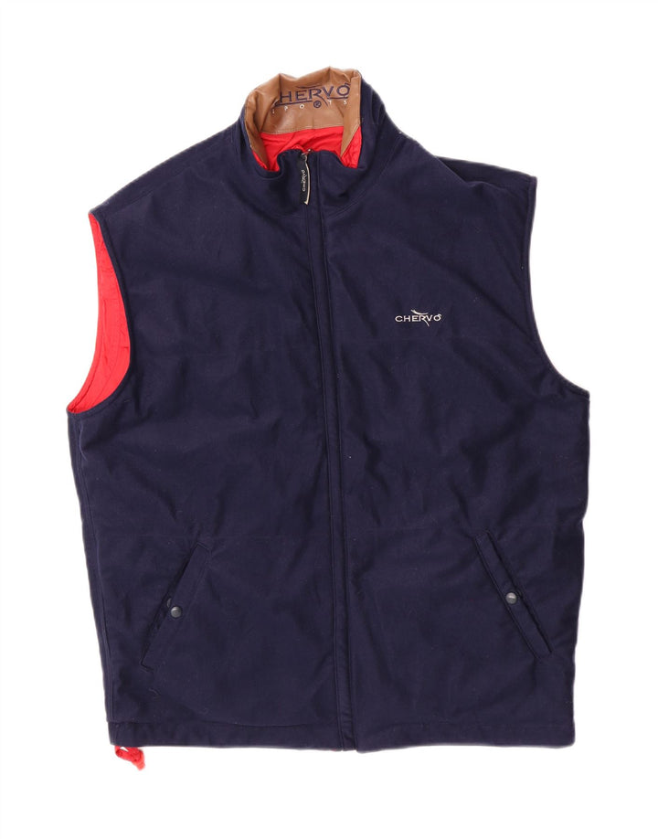 Gilet reversibile da uomo Chervo UK 38 rosso medio in poliammide