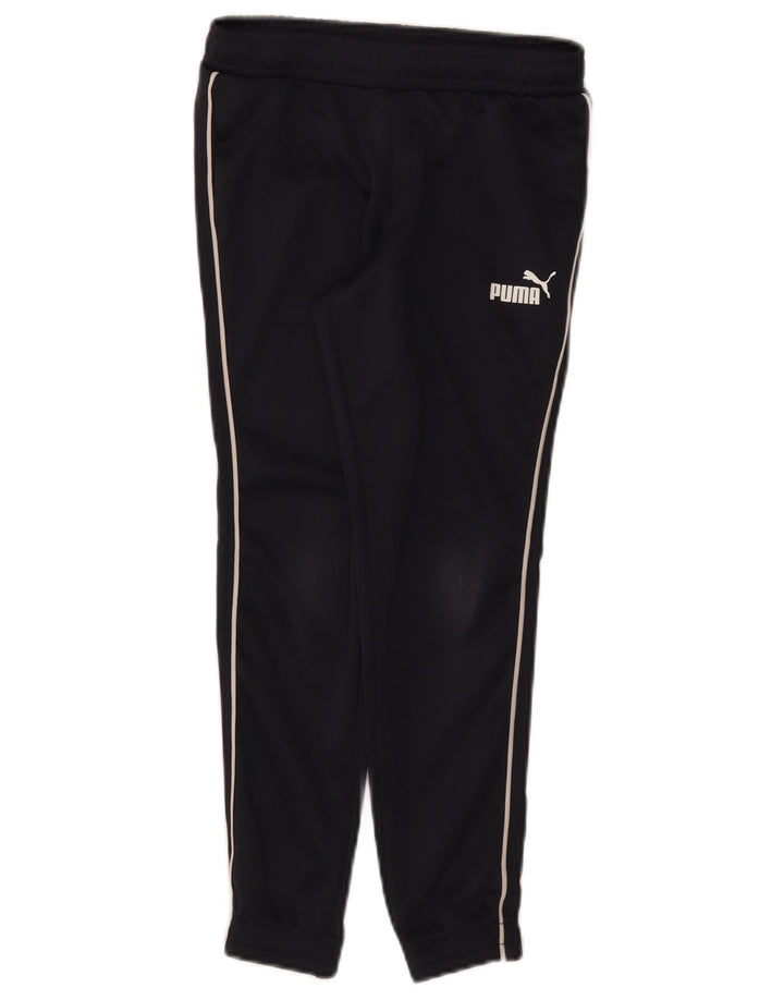 Pantaloni da tuta da ragazzo Puma Joggers 9-10 anni in poliestere blu navy