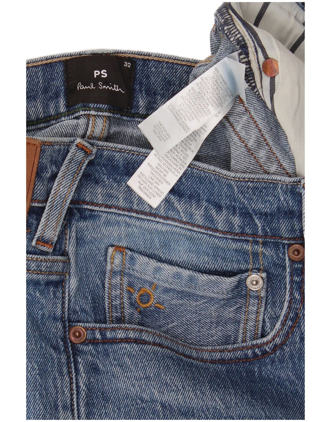 Jeans slim da uomo Paul Smith W32 L30 cotone blu