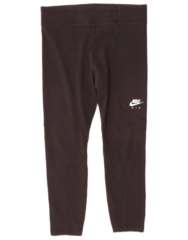 Leggings corti Nike da donna UK 14 grande poliestere nero