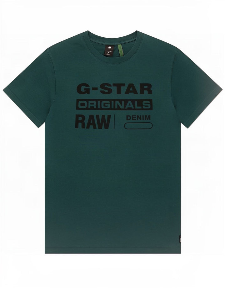 T-shirt grafica da uomo G-Star Top piccola verde