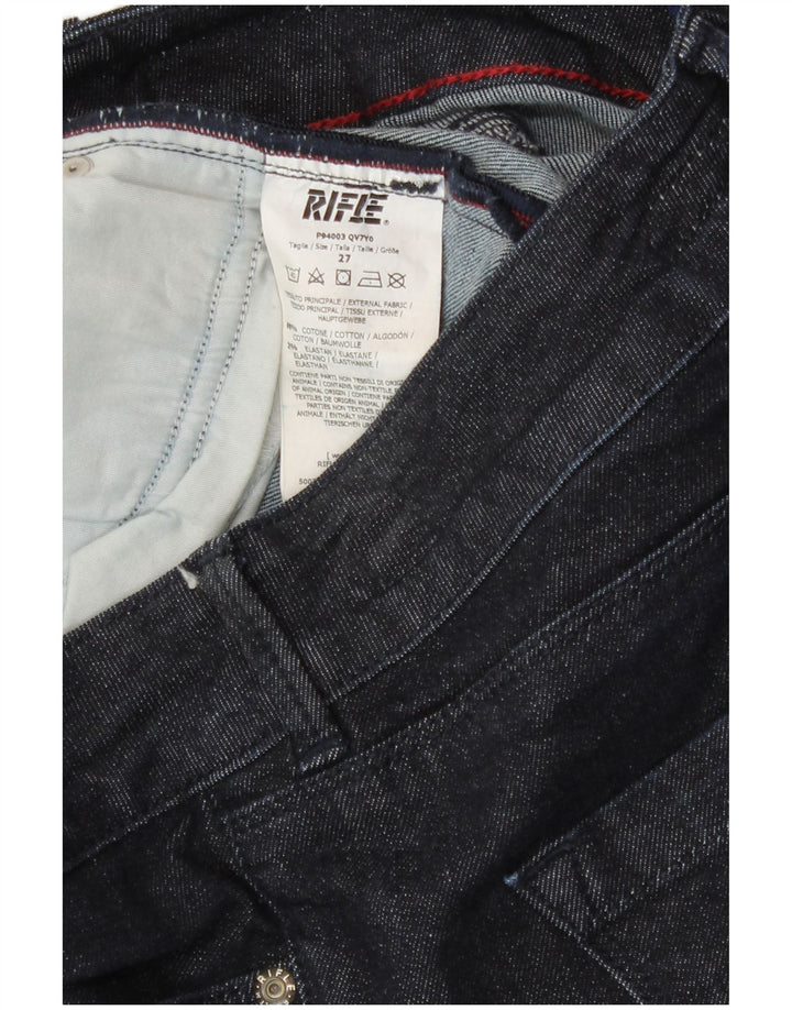 Jeans svasati da donna Rifle W27 L29 cotone blu navy