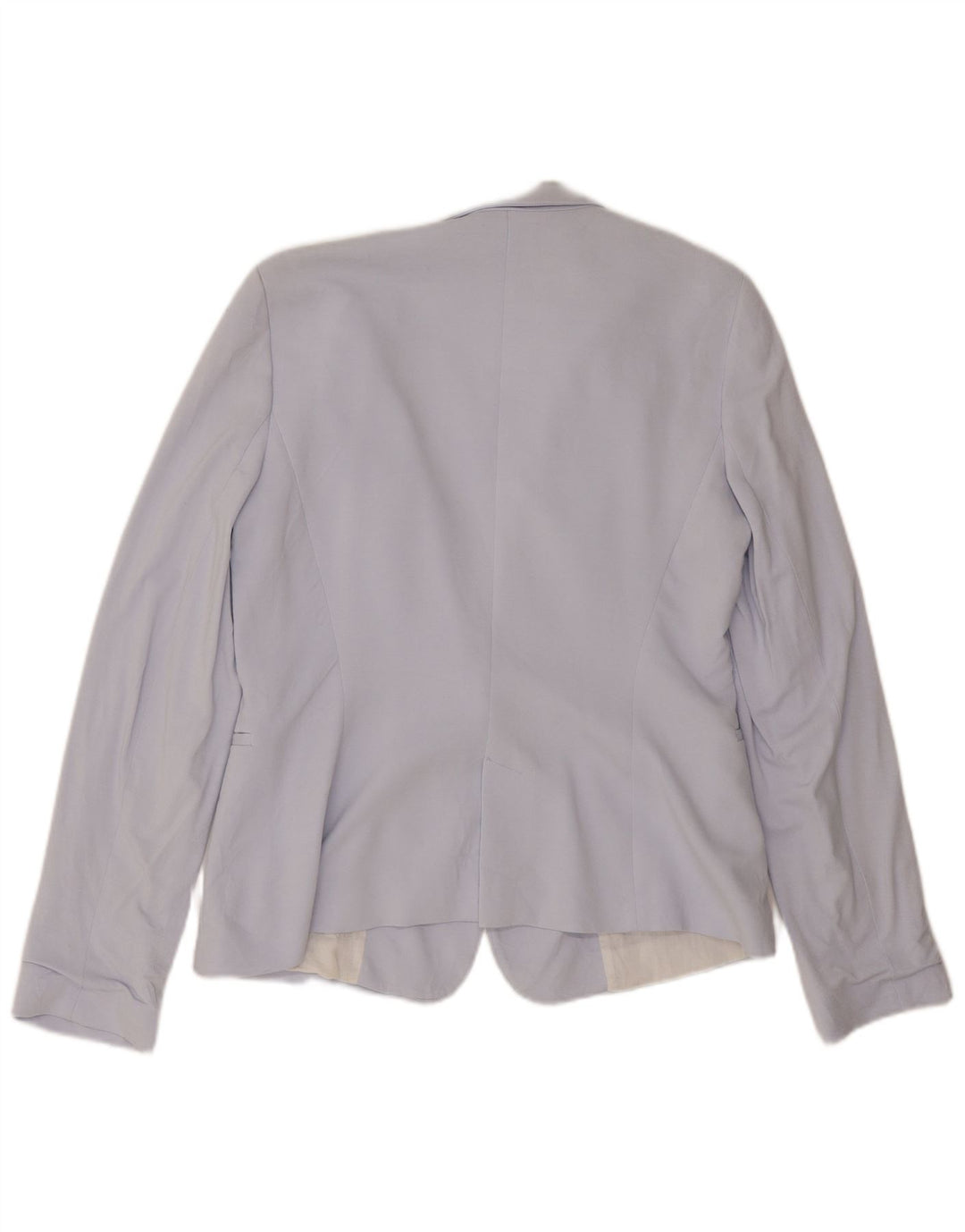 Giacca blazer a 1 bottone da donna Zara UK 14 grande viscosa blu