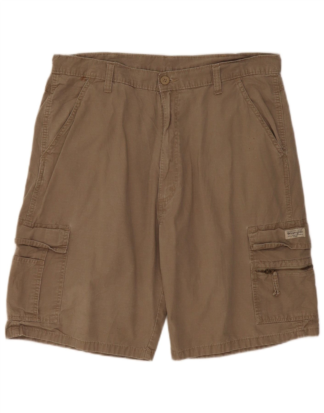 Pantaloncini cargo da uomo Wrangler W36 grandi cotone kaki