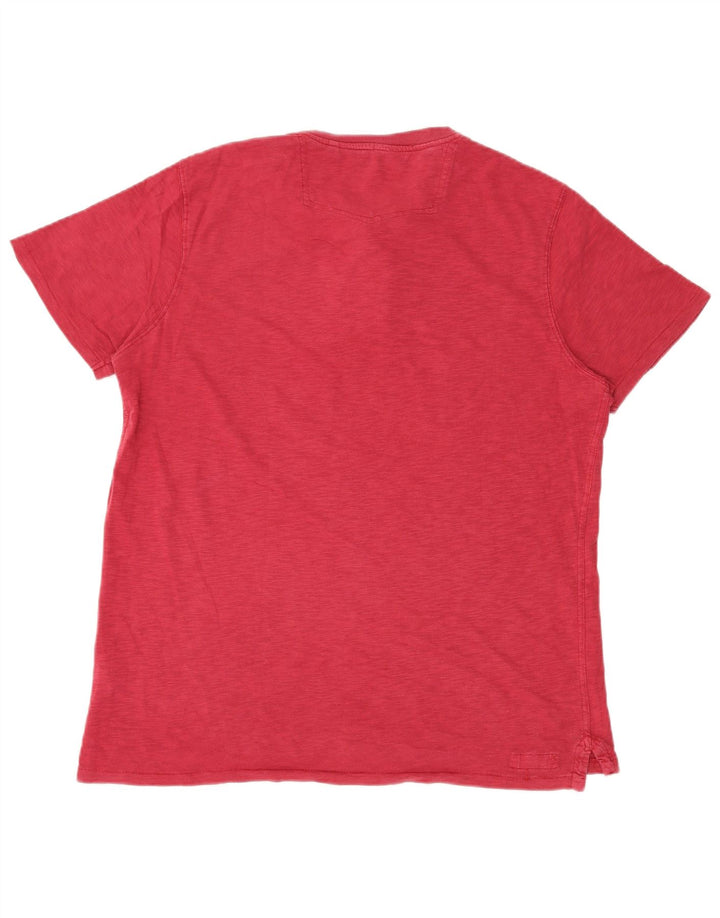 T-shirt da uomo Fat Face Top grande in cotone rosso