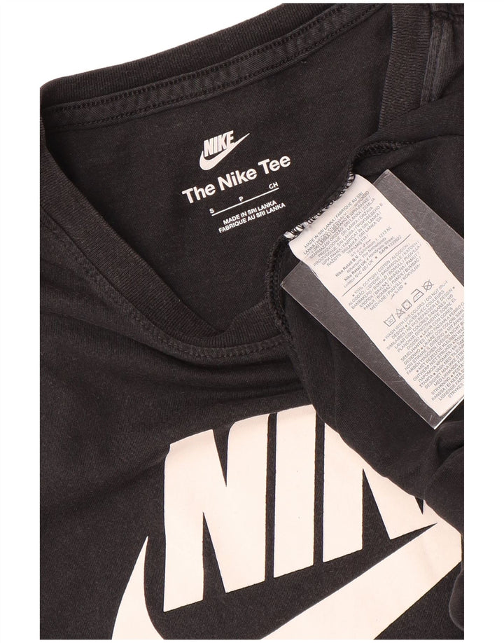 T-shirt grafica da uomo Nike Top Small in cotone nero