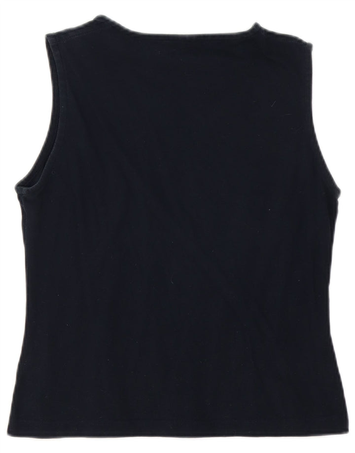 SERGIO TACCHINI Canotta da donna UK 12 Medio Blu Navy