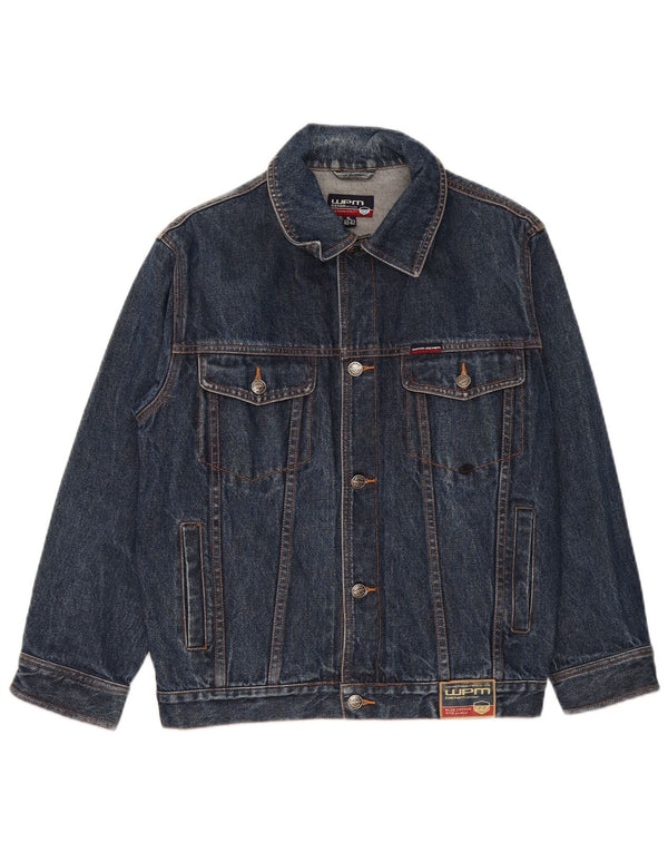 Giacca in denim da uomo WPM UK 42 XL cotone blu