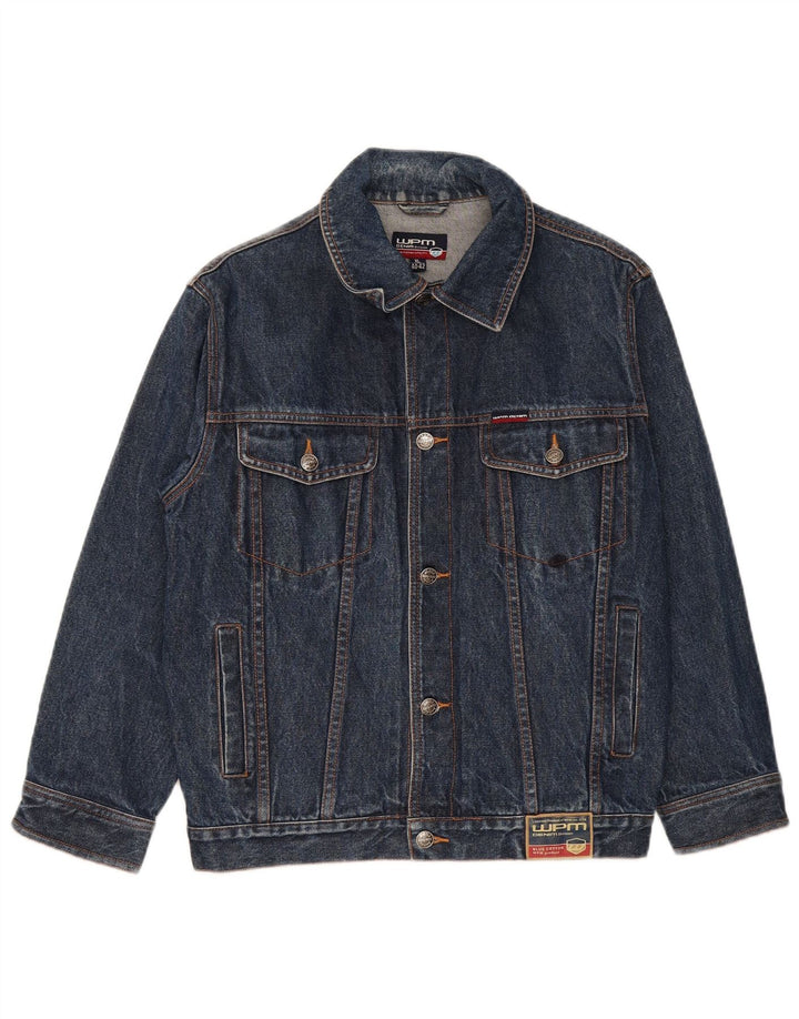 Giacca in denim da uomo WPM UK 42 XL cotone blu
