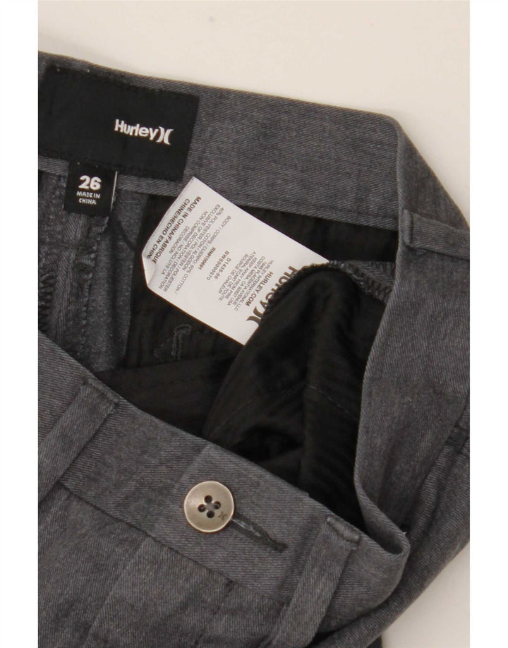 Pantaloncini chino da uomo Hurley W26 XS in cotone grigio