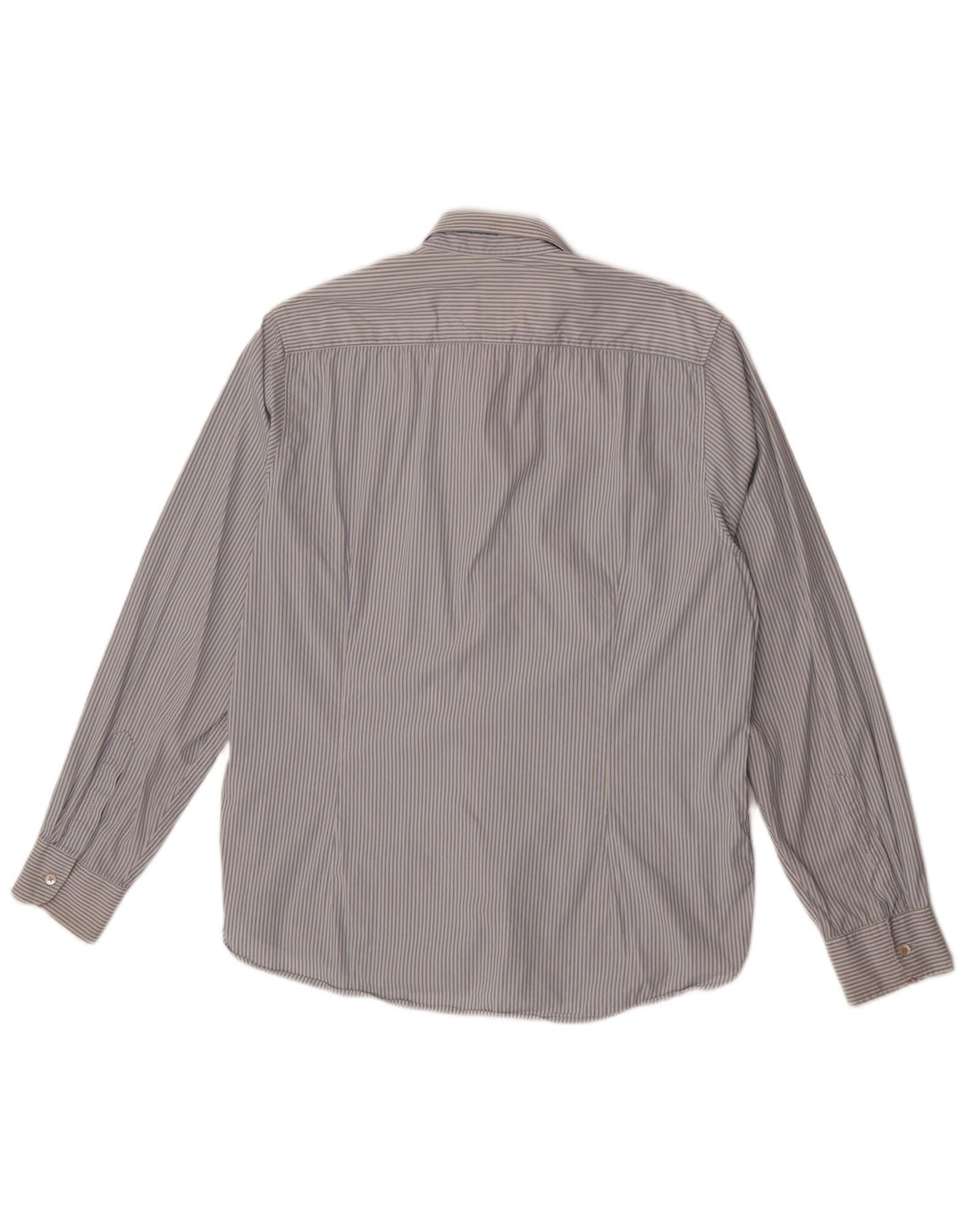 Camicia da uomo Ted Baker taglia 5 XL cotone gessato blu