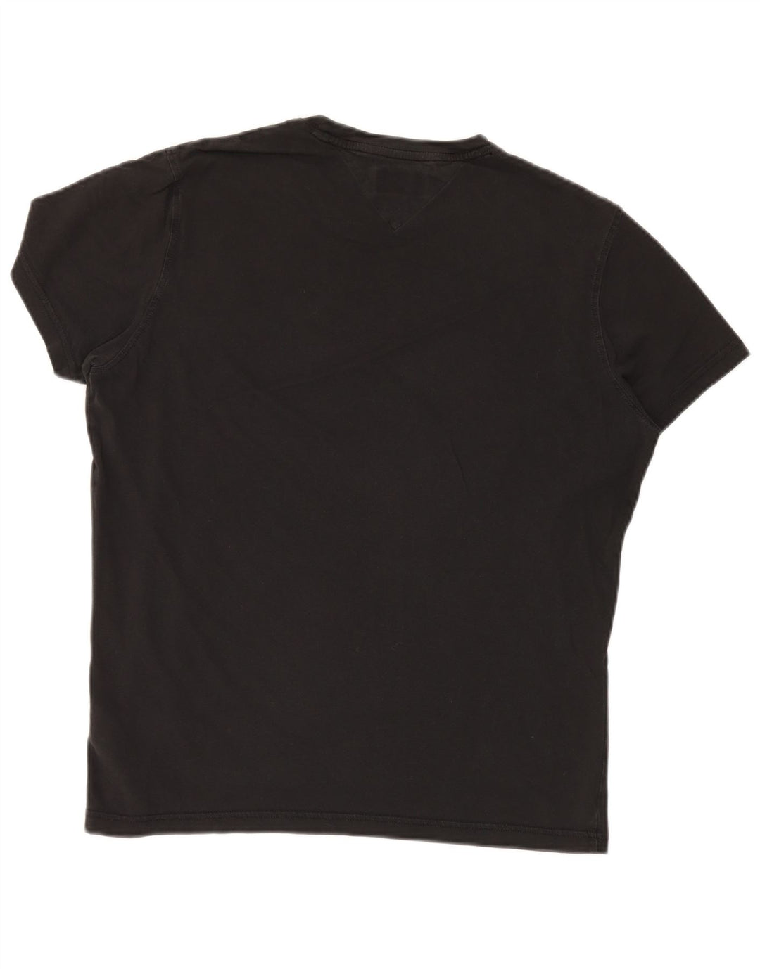 TOMMY HILFIGER T-shirt da uomo Top in cotone nero medio