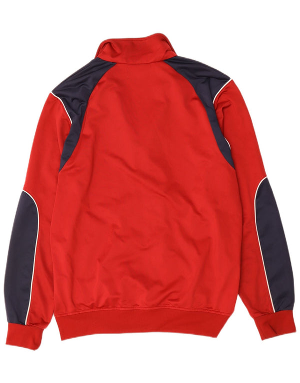 Giacca da tuta da uomo Kappa grande rossa in poliestere color block