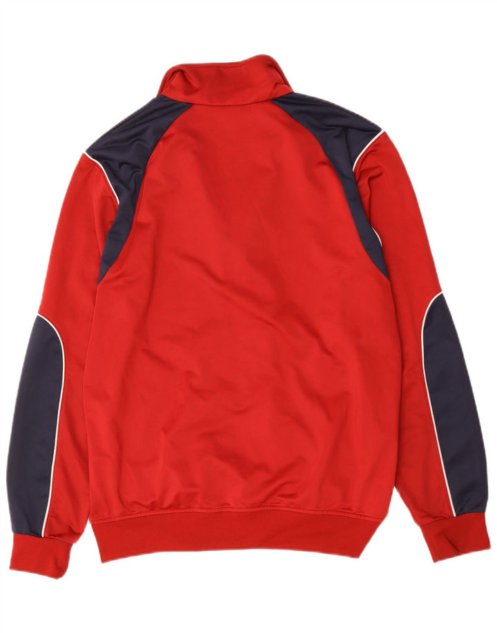 Giacca da tuta da uomo Kappa grande rossa in poliestere color block