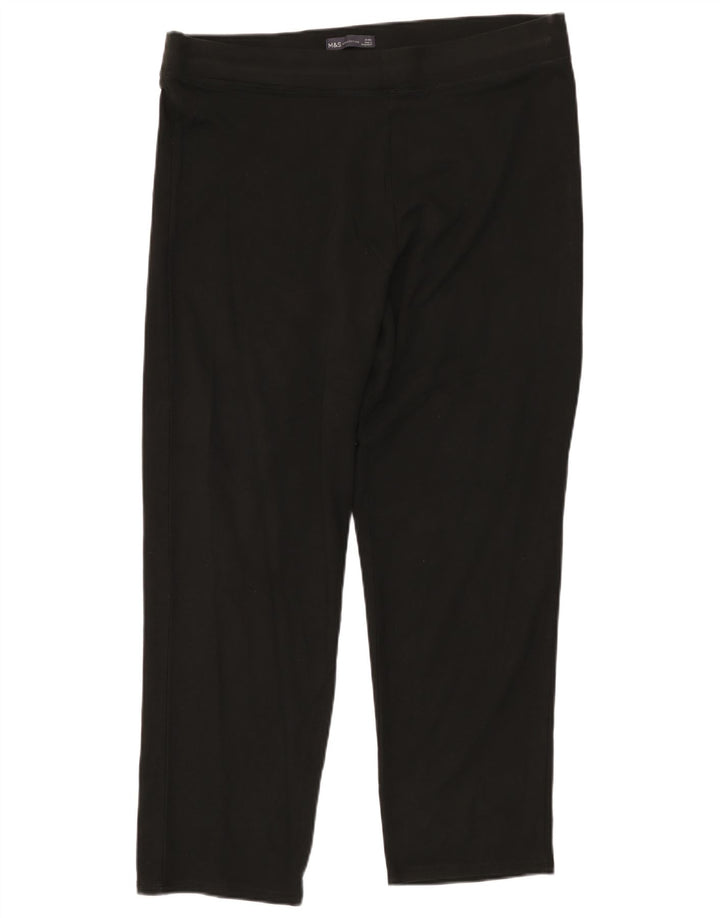 Leggings da donna Marks & Spencer UK 20 2XL Cotone nero