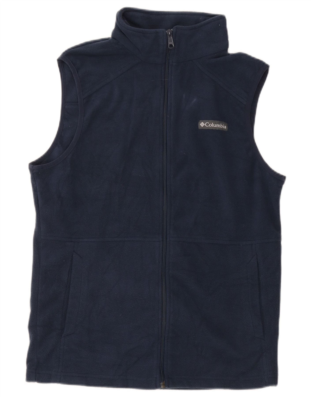 Gilet in pile da uomo Columbia UK 36 piccolo poliestere blu navy