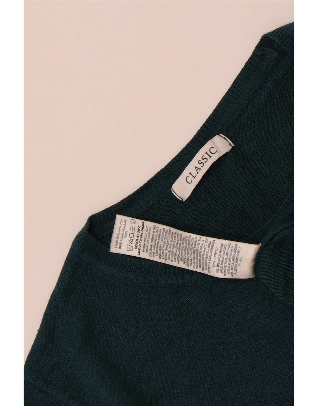 T-shirt da donna Marks & Spencer Top UK 14 grande acrilico verde