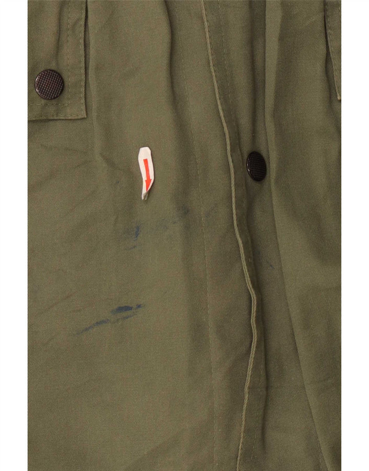 Giacca Parka vintage da uomo IT 50 grande color kaki