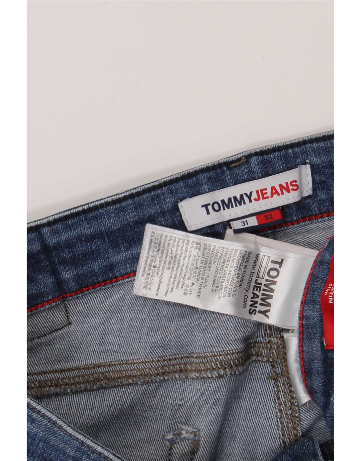 Jeans slim da uomo Tommy Hilfiger W31 L32 cotone blu