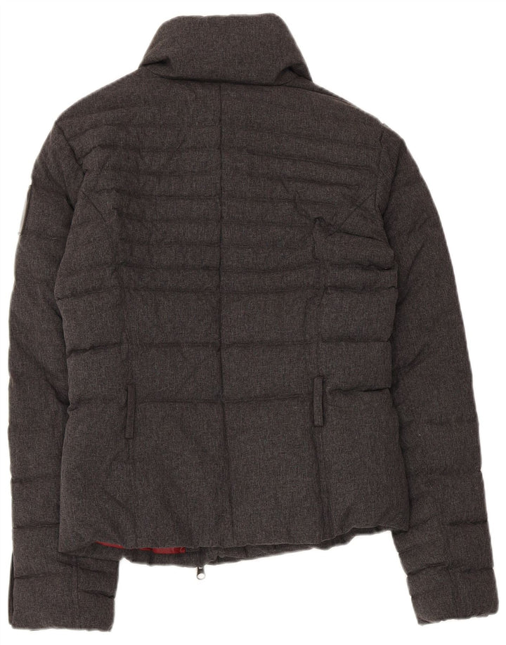 Giacca imbottita da donna Bomboogie UK 10 piccola in nylon grigio