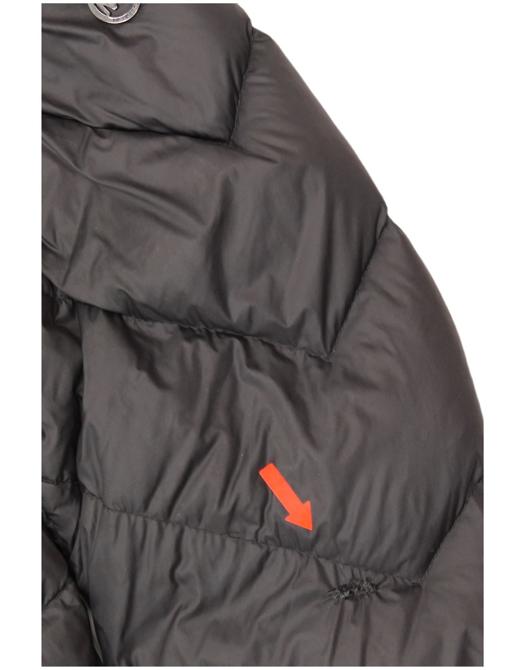 MICHAEL KORS Cappotto imbottito con cappuccio da donna UK 18 XL Nylon grigio