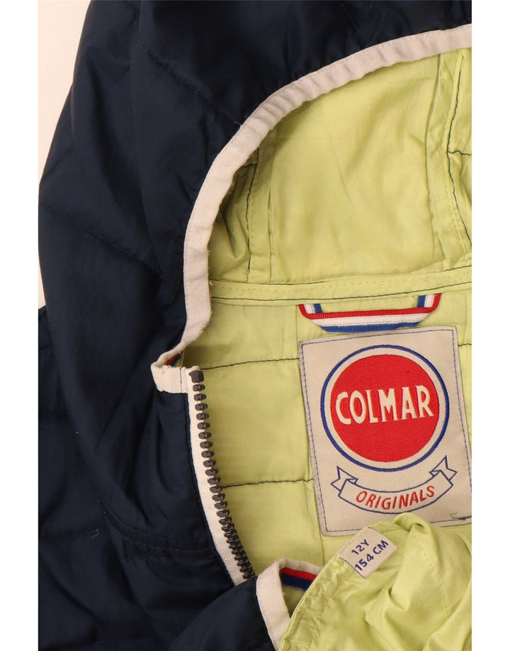 Giacca imbottita con cappuccio Colmar per ragazzi 11-12 anni blu navy