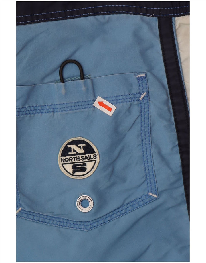 Pantaloncini da bagno grafici da uomo North Sails Poliestere color block blu medio
