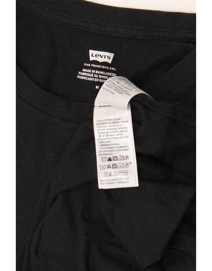 T-shirt da donna LEVI'S Top UK 12 cotone nero medio