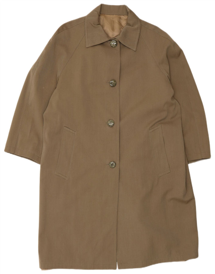 Soprabito oversize da donna vintage UK 18 XL Marrone