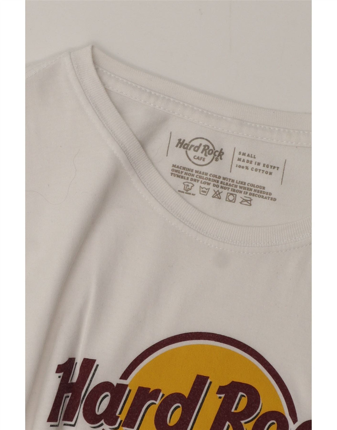 T-shirt grafica da donna HARD ROCK CAFE UK 10 piccola bianca