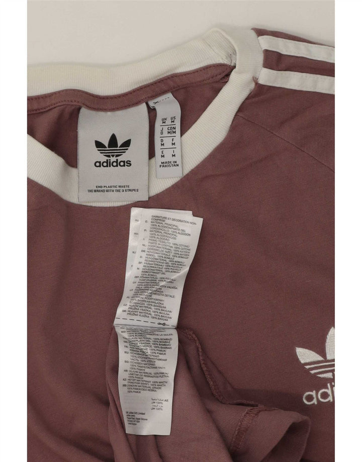 T-shirt da uomo Adidas Top in cotone viola medio