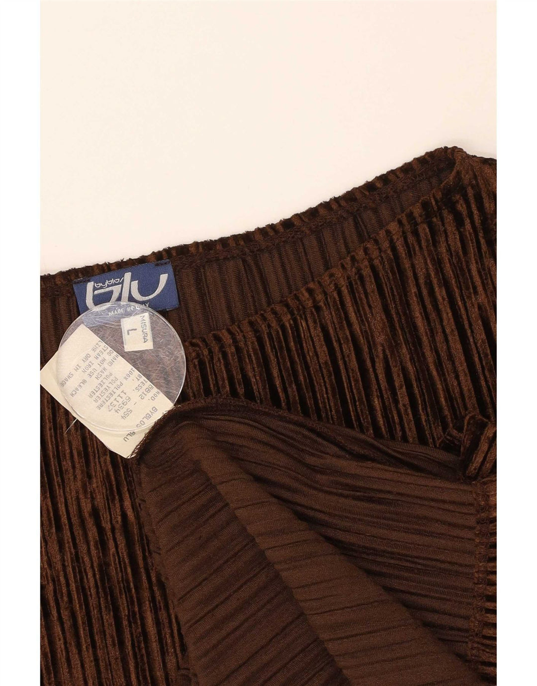 Byblos Top oversize da donna a maniche lunghe UK 16 Large Marrone Poliestere
