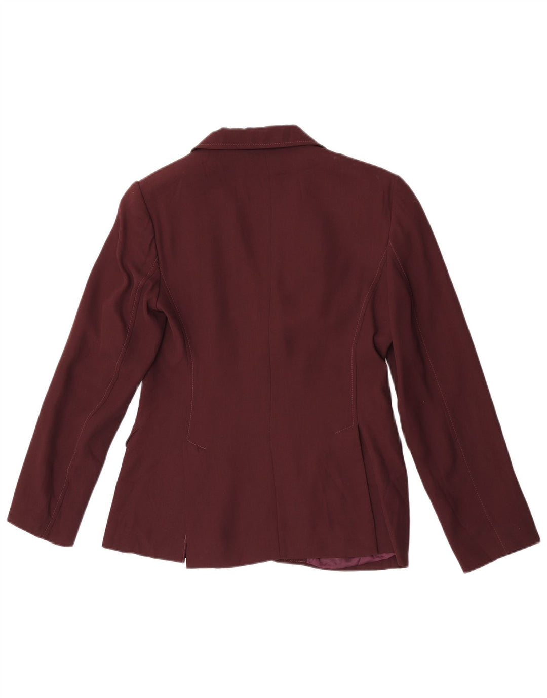 Giacca Blazer a 2 Bottoni da Donna Benetton IT 42 Viscosa Bordeaux Media