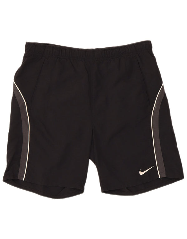 NIKE Pantaloncini sportivi grafici da uomo piccoli in nylon nero