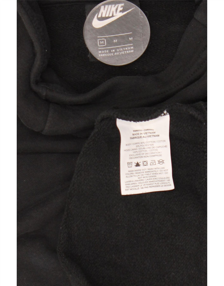 Felpa con cappuccio oversize da donna Nike UK 14 cotone medio nero