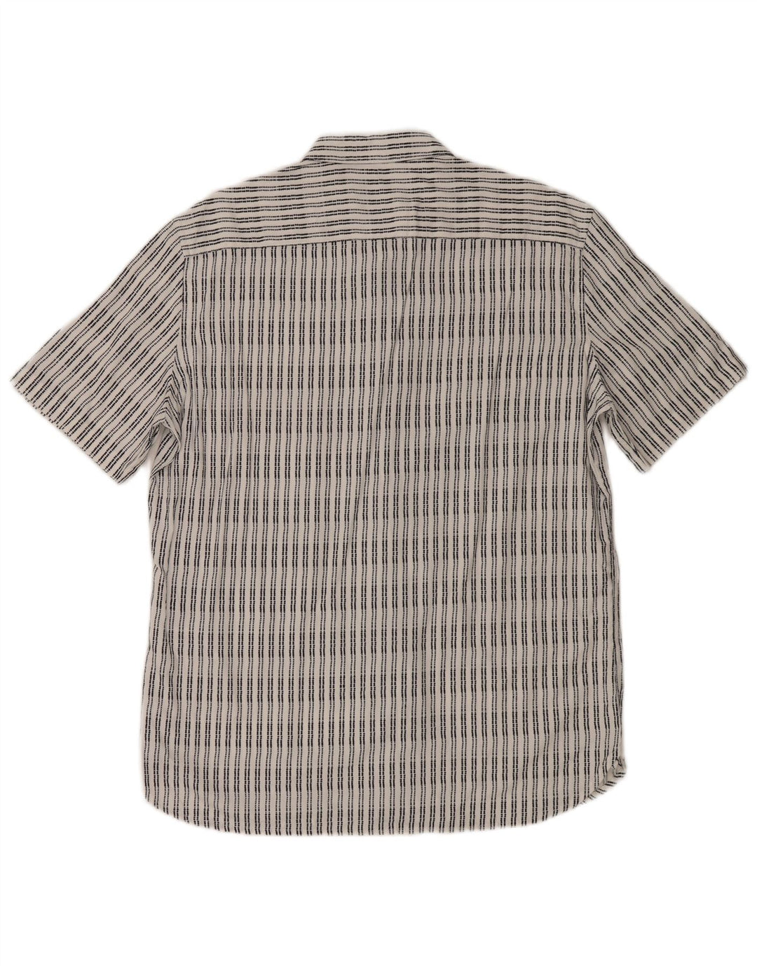 Camicia da uomo a maniche corte French Connection in viscosa a righe bianche grandi