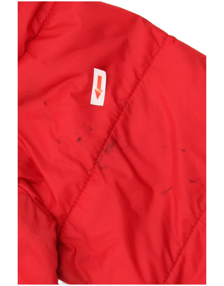 JACK & JONES Giacca imbottita con cappuccio da uomo UK 40 Large Rossa