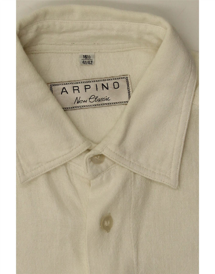 ARPINO Mens Short Sleeve Shirt SIze 16 1/2 41/42  Large White Vintage Arpino and Second-Hand Arpino from Messina Hembry 