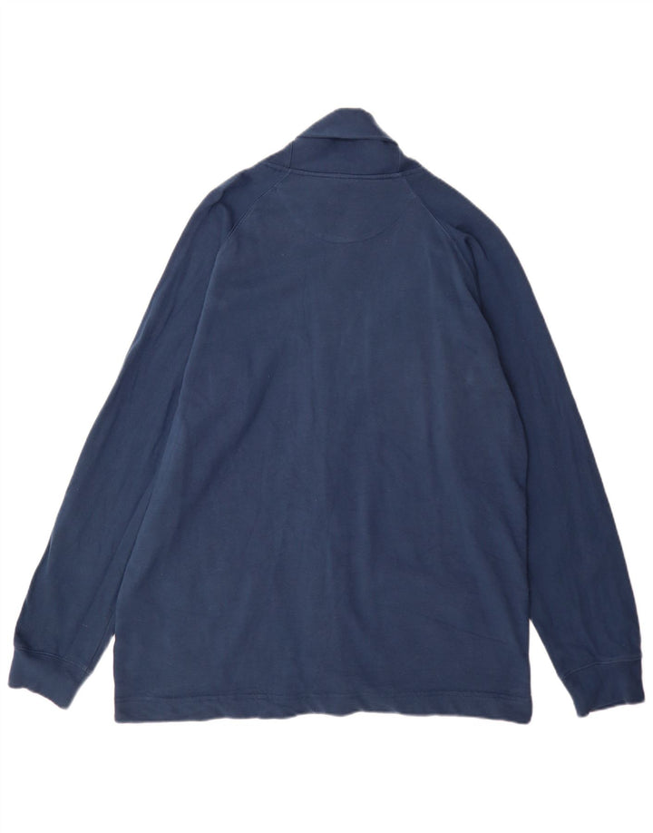 Giacca da ginnastica da uomo Chaps grande in cotone blu navy