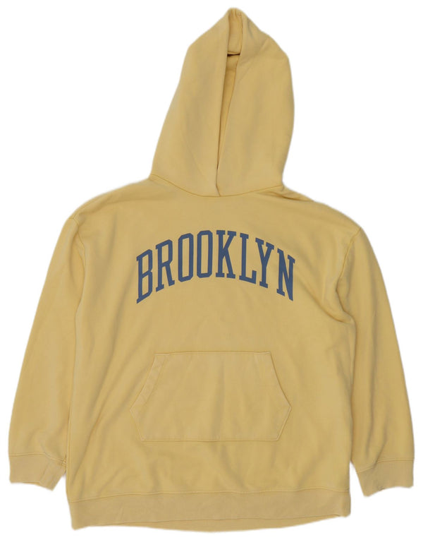 Maglione con cappuccio grafico Gap Boys Brooklyn 14-15 anni 2XL cotone giallo
