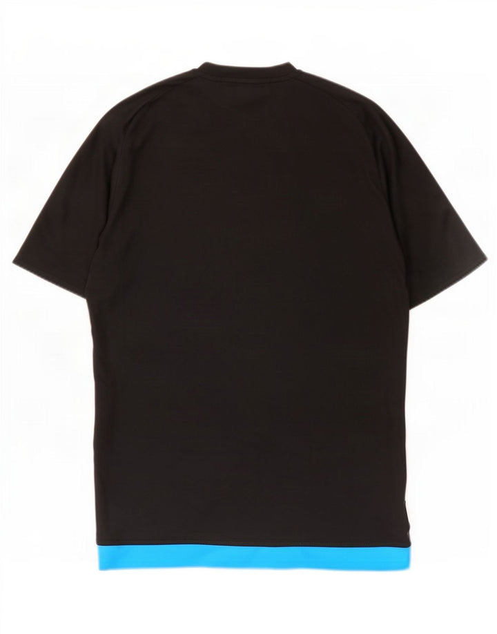 T-shirt Adidas Climalite da uomo, piccola, in poliestere color block nero