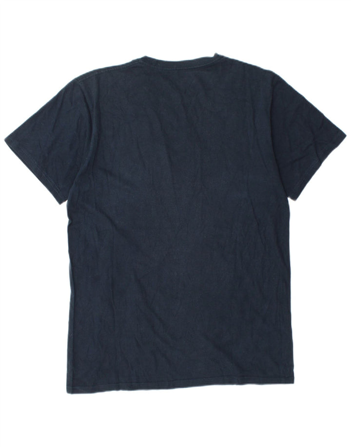 T-shirt grafica da uomo Hard Rock Barcelona Barcelona, cotone medio blu navy