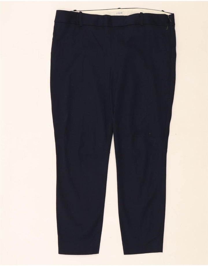 Pantaloni casual skinny da donna J. CREW US 14 XL W36 L28 Cotone blu navy