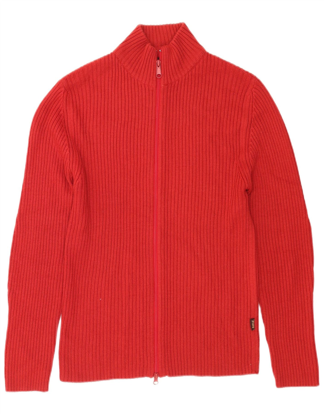 Maglione cardigan da uomo Rifle, grande lana merino rossa