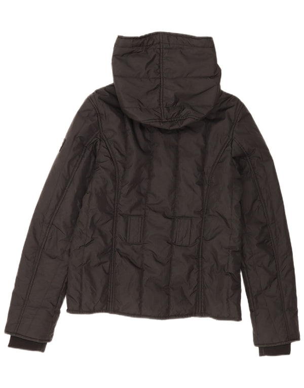 Giacca imbottita con cappuccio da donna Refrigiwear UK 14 Large nera in poliammide