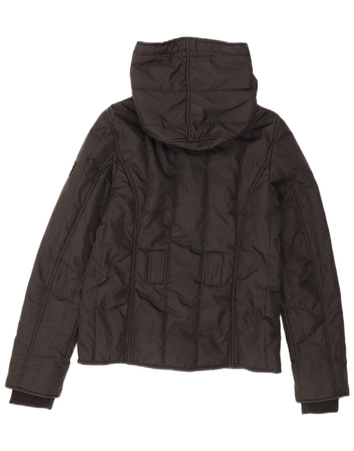 Giacca imbottita con cappuccio da donna Refrigiwear UK 14 Large nera in poliammide