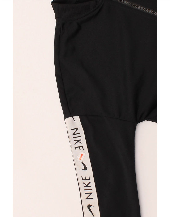 NIKE Girls Tracksuit Top Jacket 10-11 Years Medium Black Colourblock Vintage Nike and Second-Hand Nike from Messina Hembry 